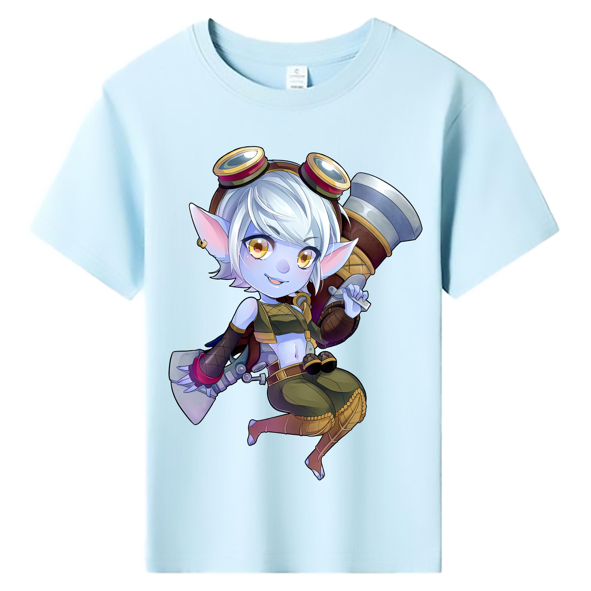 （画像用） リーグ・オブ・レジェンド League of Legends LOL 綿100％キッズTシャツ（フロントプリント）